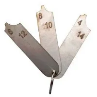 Калибровка шаблонов для контроля катетов швов УШС-2